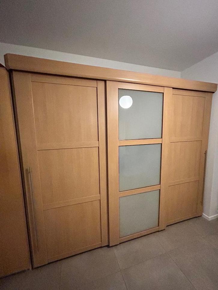 Kledingkast 253x210x60, Huis en Inrichting, Kasten | Kleerkasten, Gebruikt, 200 cm of meer, 200 cm of meer, 50 tot 75 cm, Met deur(en)