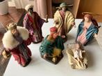 6 Kerststal Figuren Juguetes Oliver  +/- 16 cm handgemaakt, Diversen, Kerst, Ophalen, Zo goed als nieuw