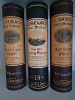 Glenmorangie 2x 10 jaar en 1x 18 jaar RAR!, Verzamelen, Wijnen, Overige gebieden, Overige typen, Ophalen of Verzenden, Zo goed als nieuw