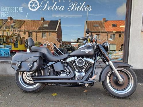 Harley Fatboy Lo FLSTB- 2014- 6430 km, Motos, Motos | Harley-Davidson, Entreprise, Chopper, plus de 35 kW, 2 cylindres, Enlèvement