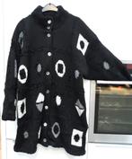 jas zwart gebreid maat 48 - 48 % wol, Ophalen of Verzenden, Nieuw, Maat 46/48 (XL) of groter, Zwart