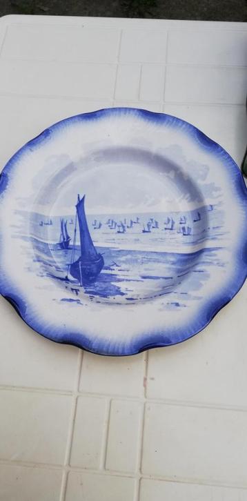 Lot de 2 anciennes assiettes des Faïenceries Sarreguemines beschikbaar voor biedingen