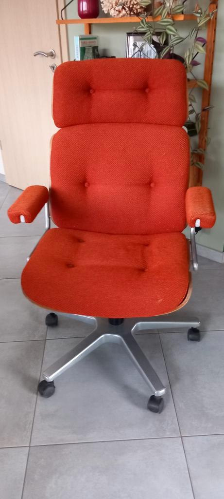 Martin Stoll bureaufauteuil uit de jaren 70, Huis en Inrichting, Bureaustoelen, Gebruikt, Oranje, Ophalen
