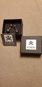 Zilveren manchetknopen van Eden met certivicaat, Handtassen en Accessoires, Manchetknopen, Zo goed als nieuw, Zilver, Ophalen