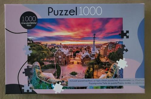 Puzzel 1000 - 1.000 st "Parc Guëll, Barcelona" INCLUSIEF PUZ, Hobby & Loisirs créatifs, Sport cérébral & Puzzles, Comme neuf, Puzzle