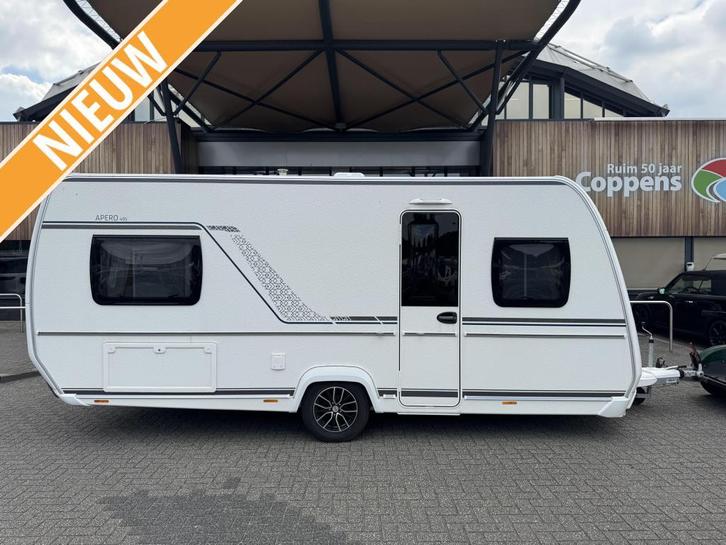 Fendt Apero 495 SG 2024 MOVER + LUIFEL!, Caravans en Kamperen, Caravans, tot en met 4, 1250 - 1500 kg, Treinzit, Fendt, 2 aparte bedden