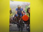wielerfoto  team quick step johan museeuw, Sport en Fitness, Verzenden, Zo goed als nieuw