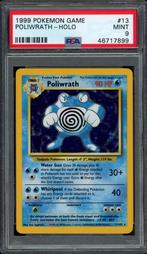 Poliwrath Holo PSA 9 - 13/102 - Base Set 1999, Verzenden, Zo goed als nieuw, Losse kaart, Foil