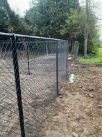 Overschot VIERKANTVLECHTWERK  ZWART 200CM, Tuin en Terras, Tuinhekken en Hekwerk, Ophalen, Zo goed als nieuw, IJzer, Gaashekwerk