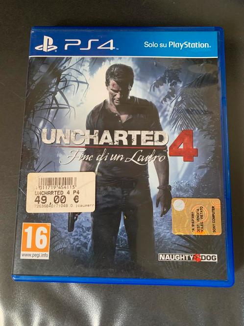 PS4 - Uncharted 4: A Thief's end bijna nieuw!!, Games en Spelcomputers, Games | Sony PlayStation 4, Zo goed als nieuw