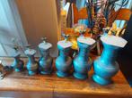6 gestempelde potten, Antiek en Kunst, Antiek | Tin, Ophalen of Verzenden