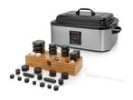 hotstone toestel en hotstones, Sport en Fitness, Massageproducten, Ophalen, Zo goed als nieuw, Hotstone