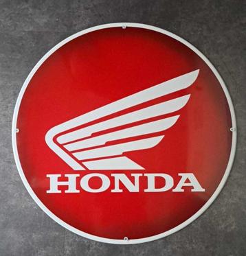 Mooi zwaar emaille bord Honda motor showroom mancave borden