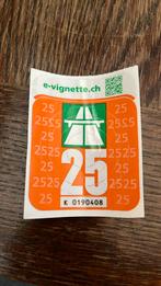 Vignet Zwitserland ongebruikt, Tickets en Kaartjes, Autovignetten