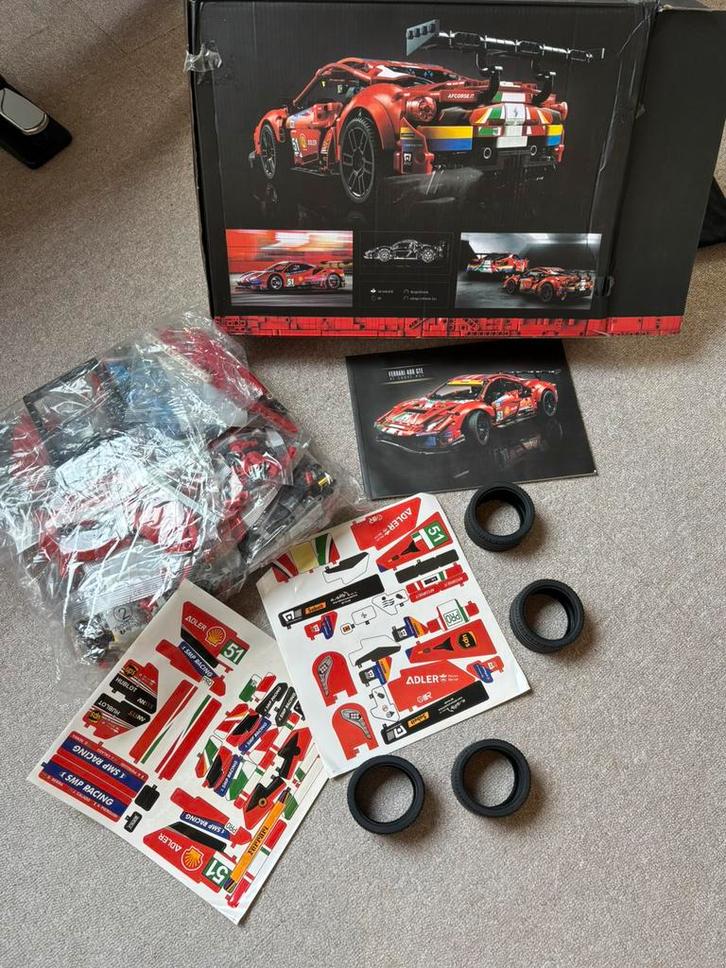 ️ LEGO Technic Ferrari 488 GTE “AF Corse #51” – Compleet!, Kinderen en Baby's, Speelgoed | Duplo en Lego, Zo goed als nieuw, Lego