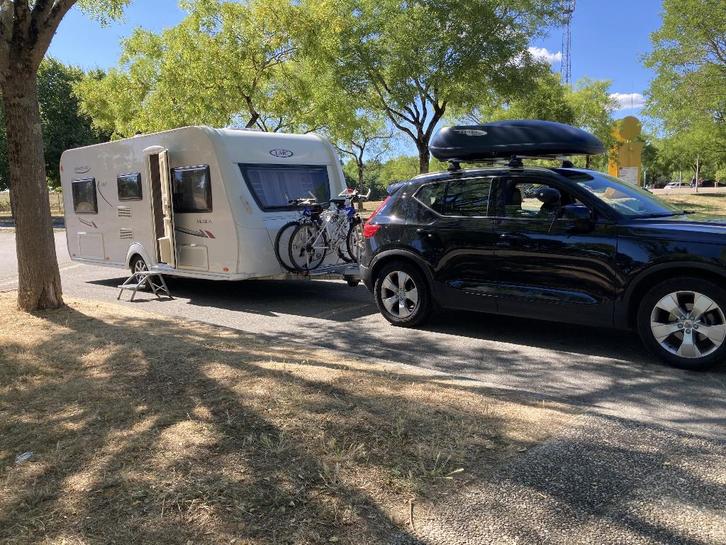 caravan LMC münsterland 490E musica, Caravanes & Camping, Caravanes, Particulier, Porte-vélos, Enlèvement