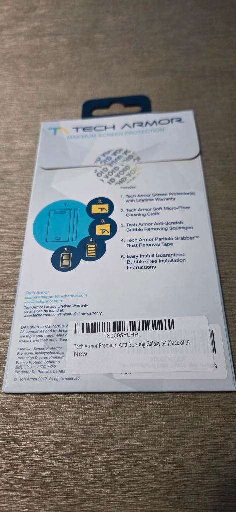 Screenprotector Samsung Galaxy S4, Télécoms, Téléphonie mobile | Housses, Coques & Façades | Samsung, Neuf, Façade ou Cover, Galaxy S4