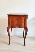 Oud nachtkastje Louis XV-stijl marqueterie inlegfineer, Ophalen