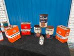 Bidons d’huile gulf ,texaco,caltex,esso,elektrion,castrol, Enlèvement, Comme neuf