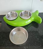 DRINK- EN eetbakjes in kwaliteitsvolle inox anti-slip., Ophalen