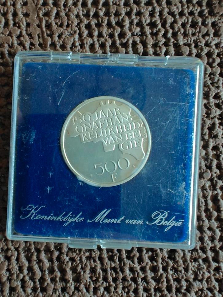 België  500 frank, Postzegels en Munten, Penningen en Medailles, Zilver, Ophalen of Verzenden