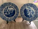 Assiettes Bosch bleues de Delft sur support, Antiquités & Art, Enlèvement ou Envoi