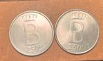 250f zilveren munt 1976 Boudewijn fr/nl, Ophalen of Verzenden, Zilver