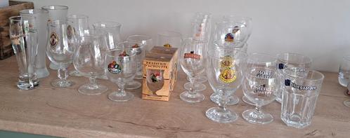 Lot bierglazen (32 stuks), Verzamelen, Glas en Drinkglazen, Ophalen