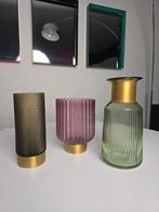 Lot de 3 vases Karr Design, Ophalen, Zo goed als nieuw, Groen, Glas