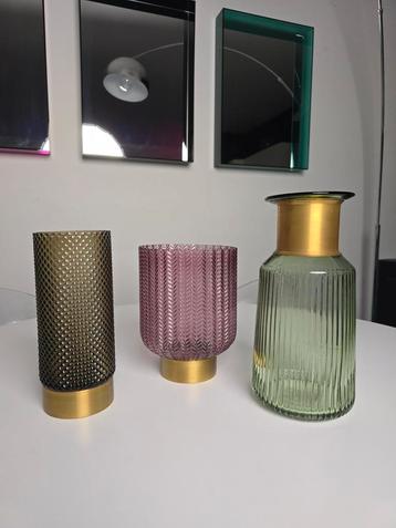 Lot de 3 vases Karr Design beschikbaar voor biedingen