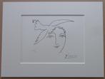 PABLO PICASSO / VREDESDUIF / ZW-W LITHO / 30x40cm / PASSE, Antiek en Kunst, Ophalen of Verzenden