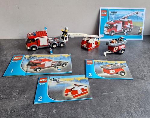 LEGO City 7239: Pompiers véhicules, accessoires, figurines, Enfants & Bébés, Jouets | Duplo & Lego, Comme neuf, Lego, Ensemble complet