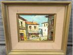 Huile sur toile signe aurelio villanova, Ophalen of Verzenden