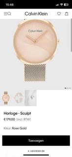 Calvin Klein horloge vrouw rosé goud, Handtassen en Accessoires, Horloges | Dames, Nieuw, Goud, Ophalen of Verzenden