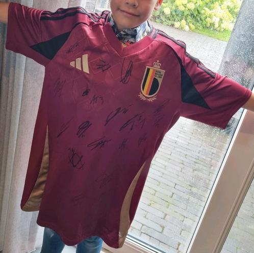 Gesigneerd shirt Rode Duivels EK 2024, Verzamelen, Sportartikelen en Voetbal, Shirt, Ophalen