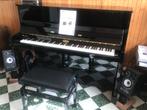 Te koop Yamaha/Kemble studio piano met silent SG2 en DAWkit, Comme neuf, Noir, Piano, Brillant