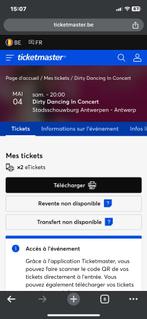 Deux tickets Dirty Dancing in concert, Tickets en Kaartjes, Concerten | Overige, Mei, Twee personen