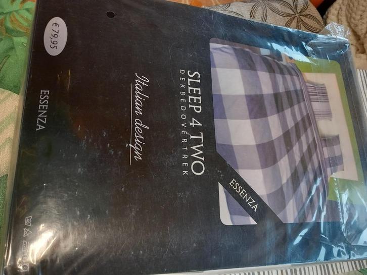 Housse de couette reversible, Huis en Inrichting, Slaapkamer | Beddengoed, Nieuw, Dekbedovertrek, Tweepersoons, Grijs, Ophalen