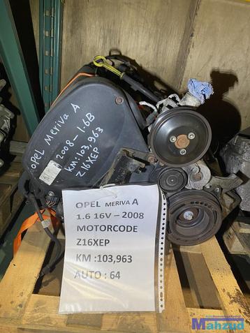 OPEL MERIVA A 1.6 16V Motorblok motor Z16XEP  beschikbaar voor biedingen