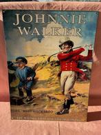 Johnnie Walker plakkaat, licht metaal., Verzamelen, Ophalen of Verzenden, Zo goed als nieuw, Reclamebord