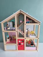 Groot houten poppenhuis, Kinderen en Baby's, Speelgoed | Poppenhuizen, Ophalen of Verzenden, Zo goed als nieuw, Poppenhuis