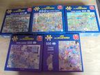 Jan van haasteren 5 puzzels, Ophalen of Verzenden, 500 t/m 1500 stukjes, Zo goed als nieuw, Legpuzzel
