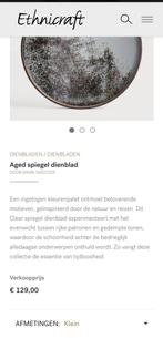 Aged speigel dienblad ethnicraft 65 €, Huis en Inrichting, Woonaccessoires | Dienbladen, Ophalen