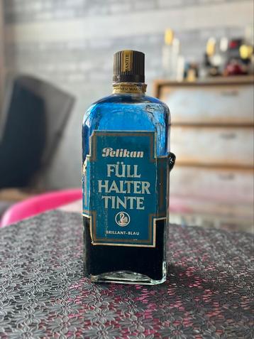 Bouteille encre Pelikan vintage pleine années 50 rare beschikbaar voor biedingen
