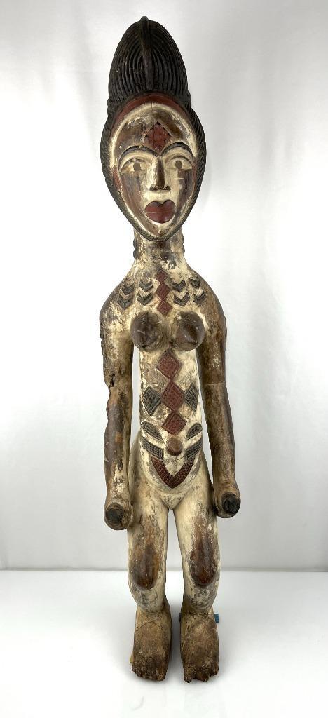 Afrikaans Punu beeld uit Gabon 106 cm, Antiek en Kunst, Kunst | Niet-Westerse kunst, Ophalen of Verzenden