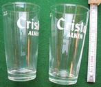 2 bierglazen Cristal Alken boerke, Verzamelen, Overige merken, Glas of Glazen, Ophalen of Verzenden, Zo goed als nieuw
