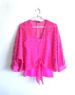 Zara - blouse met structuur en bijpassende fluo top - M, Kleding | Dames, Blouses en Tunieken, Maat 38/40 (M), Zara, Ophalen of Verzenden