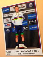 wielerkaart 2024 wk  team uae  tadej pogacar, Verzenden, Zo goed als nieuw