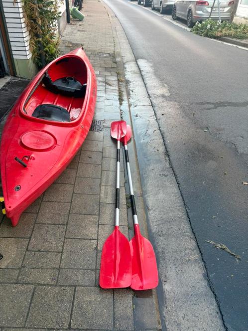 2persoons kayak Perception Kiwi 3 (herstelling nodig), Watersport en Boten, Kano's, Gebruikt, Kajak, Twee personen, Met peddels
