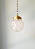 Art Deco hanglamp in gesatineerd glas, 1920-30s, Antiek en Kunst, Ophalen